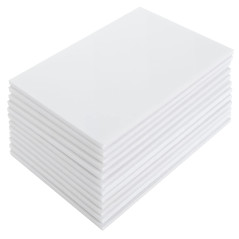 MIVIDE 20pcs Carton Plume A5, 14.8 x 21cm Plaque Polystyrène Blanc, Carton Plume Blanc 5mm, Plaque Mousse pour Montage, Artisana