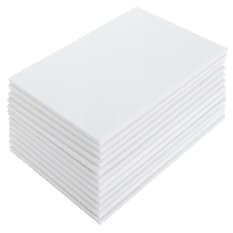 MIVIDE 20pcs Carton Plume A5, 14.8 x 21cm Plaque Polystyrène Blanc, Carton Plume Blanc 5mm, Plaque Mousse pour Montage, Artisana