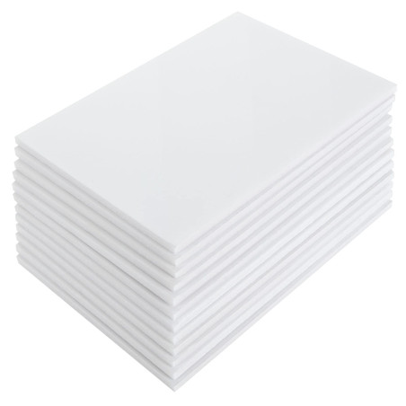 MIVIDE 20pcs Carton Plume A5, 14.8 x 21cm Plaque Polystyrène Blanc, Carton Plume Blanc 5mm, Plaque Mousse pour Montage, Artisana