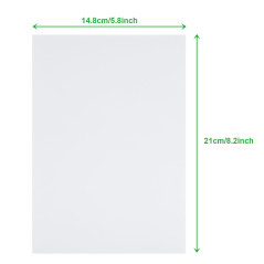 MIVIDE 20pcs Carton Plume A5, 14.8 x 21cm Plaque Polystyrène Blanc, Carton Plume Blanc 5mm, Plaque Mousse pour Montage, Artisana