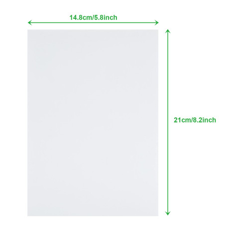 MIVIDE 20pcs Carton Plume A5, 14.8 x 21cm Plaque Polystyrène Blanc, Carton Plume Blanc 5mm, Plaque Mousse pour Montage, Artisana