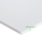 MIVIDE 20pcs Carton Plume A5, 14.8 x 21cm Plaque Polystyrène Blanc, Carton Plume Blanc 5mm, Plaque Mousse pour Montage, Artisana