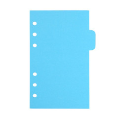 Yofo 5 pcs A5 A6 Intercalaires insérable page d'index Tab, cartes de couleur 6-holes à anneaux Classified Lables pour Filofax or
