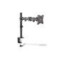 DIGITUS Support d'écran - Pince de table - 1 écran - Jusqu'à 27 pouces - Jusqu'à 1x 8 kg - VESA 75x75, 100x100 - Noir