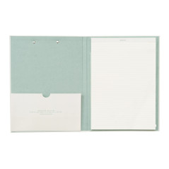 Grupo Erik - Porte Bloc A4 avec Pince Botanical - Support Feuille 21 x 29,7 cm, Classeur à Pince avec Rabat et Bloc-Notes Ligné,
