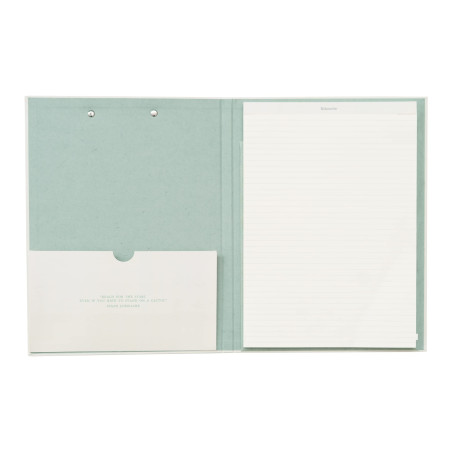 Grupo Erik - Porte Bloc A4 avec Pince Botanical - Support Feuille 21 x 29,7 cm, Classeur à Pince avec Rabat et Bloc-Notes Ligné,