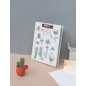 Grupo Erik - Porte Bloc A4 avec Pince Botanical - Support Feuille 21 x 29,7 cm, Classeur à Pince avec Rabat et Bloc-Notes Ligné, Grupo Erik - Porte Bloc A4 avec Pince Botanical - Support Feuille 21 x 29,7 cm, Classeur à Pince avec Rabat et Bloc-Notes Ligné,