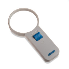 Carson HandHeld loupe éclairée par LED 4x (7,6 cm) | Loupe asphérique portable pour les loisirs, l'aide à la lecture, la dégénér
