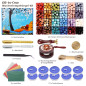 Comealltime Kit de cachet de cire avec coffret cadeau, 624 perles à cacheter de 24 couleurs, 1 tampon d'abeille, chauffe-cire, s Comealltime Kit de cachet de cire avec coffret cadeau, 624 perles à cacheter de 24 couleurs, 1 tampon d'abeille, chauffe-cire, s