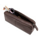 LEABAGS Étui à Crayons en Cuir Véritable | Grand Trousse pour Stylos | Pour le Travail, l'Université et l'École | Cacao LEABAGS Étui à Crayons en Cuir Véritable | Grand Trousse pour Stylos | Pour le Travail, l'Université et l'École | Cacao