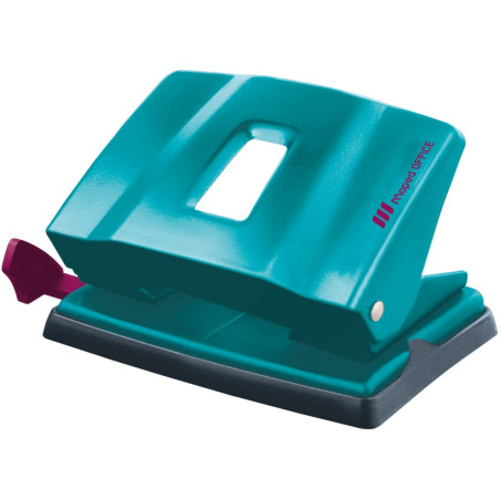 Maped Office - Perforateur Décoré 2 Trous Essentials Métal - Pour 20 à 25 Feuilles - Mécanisme 100% Métal - Avec Réglette et Rés