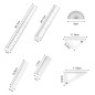 Règle BEIIEB 7 pièces - Ensemble de règles transparentes en plastique durables avec mesures impériales et métriques - 10 cm, 15 Règle BEIIEB 7 pièces - Ensemble de règles transparentes en plastique durables avec mesures impériales et métriques - 10 cm, 15