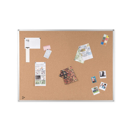 BoardsPlus - Tableau d'Affichage en Liège, 105 x 75 cm, Cadre en Aluminium