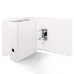 Rössler Papier 1317452090 - S.O.H.O. Classeur DIN A4 avec mécanisme à levier, largeur de dos 85 mm, special edition white, 1 piè