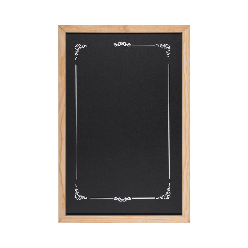 Bi-Office - Tableau Noir pour Craie décoratif, 60 x 40 cm, Cadre en pin Bi-Office - Tableau Noir pour Craie décoratif, 60 x 40 cm, Cadre en pin