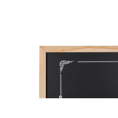 Bi-Office - Tableau Noir pour Craie décoratif, 60 x 40 cm, Cadre en pin