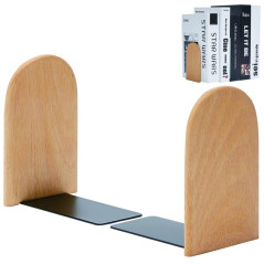 Serre Livre, 1 Paires Serre Livres en Bois, Bookends Robustes, Presse Livres, Cale Livre, Presse Livres Support, pour Maison, Bu