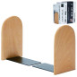 Serre Livre, 1 Paires Serre Livres en Bois, Bookends Robustes, Presse Livres, Cale Livre, Presse Livres Support, pour Maison, Bu