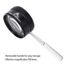 Loupe d'Identification, 10X Loupe en Métal pour l'Identification de Timbres de Bijoux