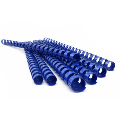 Pavo Boîte de 100 Peignes de reliure en plastique 6 mm Bleu