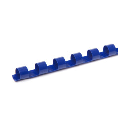 Pavo Boîte de 100 Peignes de reliure en plastique 6 mm Bleu