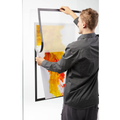 DURABLE - Cadre d'affichage DURAFRAME® POSTER 50 x 70 - Fixation adhésive pour documents 50 x 70 - Résistant aux UV - 1 pièce, N
