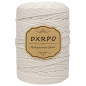 DXRPO Corde Macramé 3mm x 300m de 4-Ply Naturel Coton, pour Rideau Macramé, Bricolage Decoration Murale(Beige) DXRPO Corde Macramé 3mm x 300m de 4-Ply Naturel Coton, pour Rideau Macramé, Bricolage Decoration Murale(Beige)