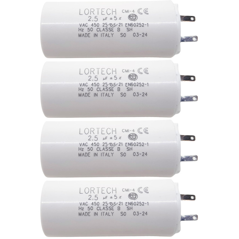 Condensateur 2.5 µF cosses 2.8mm (4)