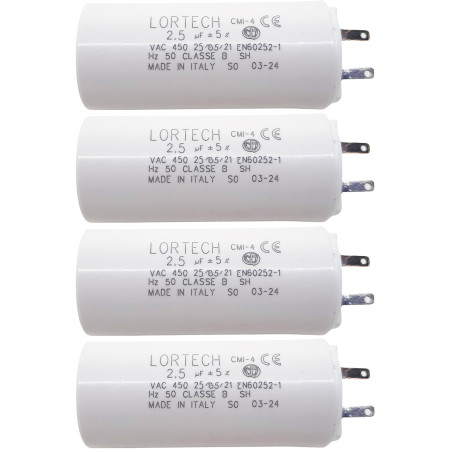 Condensateur 2.5 µF cosses 2.8mm (4)