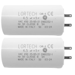 lot de 2 condensateurs 4,5 μF pour volet roulant toutes marques - couple moteur 15Nm à 17Nm - fabriqué en Italie