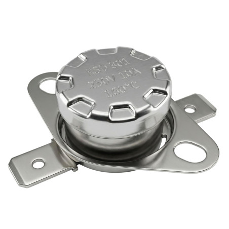 Lumonic Interrupteur thermique 160°C Contact NC 250V 10A Interrupteur de température thermostat KSD301 Bimétal Protection thermi