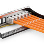 deleyCON Kit de 12 Ports Panneau de Brassage Modulaire 1 U 10" Installation en Rack + 12x Modules Keystone RJ45 CAT6a Compatible deleyCON Kit de 12 Ports Panneau de Brassage Modulaire 1 U 10" Installation en Rack + 12x Modules Keystone RJ45 CAT6a Compatible
