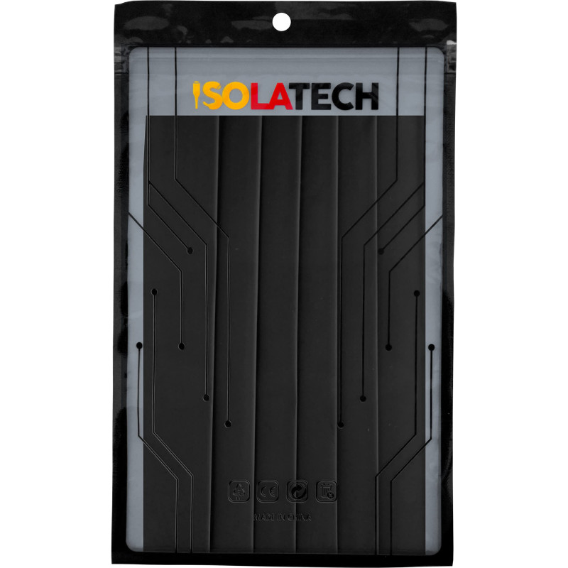 ISOLATECH Gaine Thermorétractable Set - Ø30mm x 1,2m (6 pcs x 20cm) - Noir - Rapport de Rétraction 2:1 - Sans Adhésif & Sans Mar ISOLATECH Gaine Thermorétractable Set - Ø30mm x 1,2m (6 pcs x 20cm) - Noir - Rapport de Rétraction 2:1 - Sans Adhésif & Sans Mar