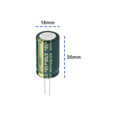 Be In Your Mind 4pcs 4700uF 50V Condensateur Électrolytique en Aluminium 18x35mm pour Appareils Électroménagers Intelligents Équ
