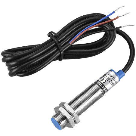Heschen M12 Détecteur de proximité inductif, Type blindé, LJ12A3-2-Z/BY, Détecteur 2mm, 10-30VDC 200mA, PNP normalement ouvert (