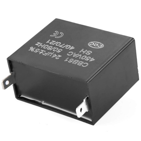 CBB61 Condensateur de Démarrage Générateur de Pompe 450V AC 24uF 50 / 60Hz pour 400/350/300/250VAC UL/RU listé