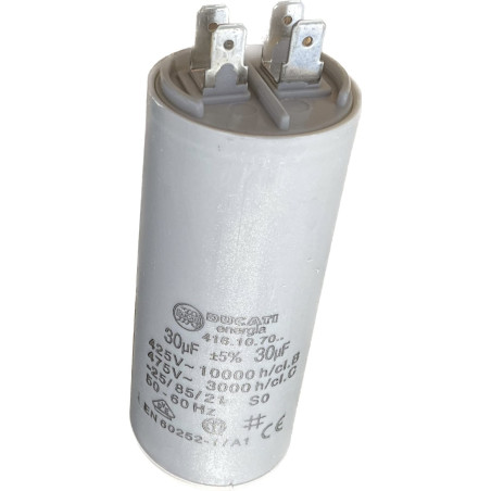 CONDENSATEUR DE MOTEUR 30UF ± 5%/475 V GRD 40 X 92 MM