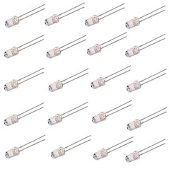 Movilideas - 25 diodes LED RVB 4,8 x 5 mm Changement automatique de couleur 2 broches haute luminosité
