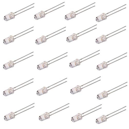 Movilideas - 25 diodes LED RVB 4,8 x 5 mm Changement automatique de couleur 2 broches haute luminosité