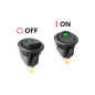 CESFONJER 16 pcs LED Interrupteur à Bascule, DC 12 V 20 A on/Off Self Verrouillage Interrupteur Spst Bouton Poussoir Rond(Rouge CESFONJER 16 pcs LED Interrupteur à Bascule, DC 12 V 20 A on/Off Self Verrouillage Interrupteur Spst Bouton Poussoir Rond(Rouge