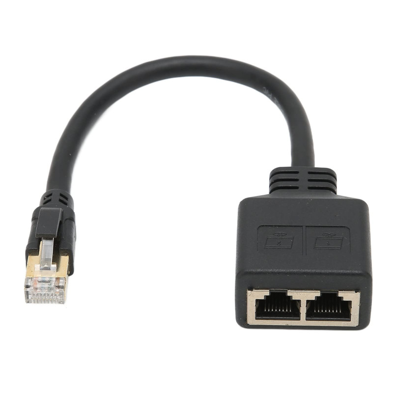 Annadue Adaptateur répartiteur RJ45 réseau RJ45 1 vers 2 ports Ethernet CAT8 pour bureau à domicile Annadue Adaptateur répartiteur RJ45 réseau RJ45 1 vers 2 ports Ethernet CAT8 pour bureau à domicile