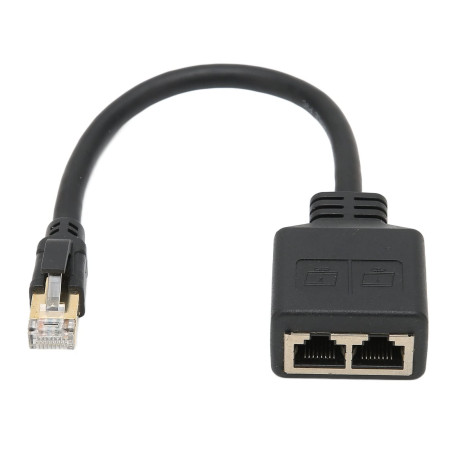 Annadue Adaptateur répartiteur RJ45 réseau RJ45 1 vers 2 ports Ethernet CAT8 pour bureau à domicile