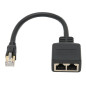 Annadue Adaptateur répartiteur RJ45 réseau RJ45 1 vers 2 ports Ethernet CAT8 pour bureau à domicile Annadue Adaptateur répartiteur RJ45 réseau RJ45 1 vers 2 ports Ethernet CAT8 pour bureau à domicile