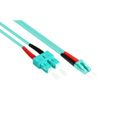 Good Connections LWL Câble Patch Duplex LC vers SC multimode 50/125" Fibre Optique