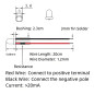 Fafeicy 50Pcs Diode Filaire Lumineux, Tête Ronde Surlignage Prise Droite LED Perles 12V 3mm, Puissance 0.06 (W), 3mm Lumière Bla Fafeicy 50Pcs Diode Filaire Lumineux, Tête Ronde Surlignage Prise Droite LED Perles 12V 3mm, Puissance 0.06 (W), 3mm Lumière Bla