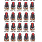RUNCCI-YUN 20pcs Linéaire Rotatif Cône Potentiomètre Set, Réglable 3 Bornes Rotatif Potentiomètre avec Rotatif Bouton Capuchon ( RUNCCI-YUN 20pcs Linéaire Rotatif Cône Potentiomètre Set, Réglable 3 Bornes Rotatif Potentiomètre avec Rotatif Bouton Capuchon (