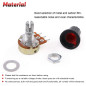 RUNCCI-YUN 20pcs Linéaire Rotatif Cône Potentiomètre Set, Réglable 3 Bornes Rotatif Potentiomètre avec Rotatif Bouton Capuchon ( RUNCCI-YUN 20pcs Linéaire Rotatif Cône Potentiomètre Set, Réglable 3 Bornes Rotatif Potentiomètre avec Rotatif Bouton Capuchon (