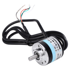 Kuuleyn Encodeur Rotatif incrémental 600P/R, Arbre AB 2 Phases 6mm Tension Large 5V-24V, Performances de Travail Stables, Bonnes