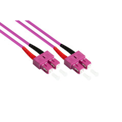 Good Connections® Câble patch LWL Duplex OM4 (Multimode, 50/125) SC/SC, 0,5 m