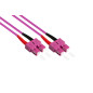 Good Connections® Câble patch LWL Duplex OM4 (Multimode, 50/125) SC/SC, 0,5 m